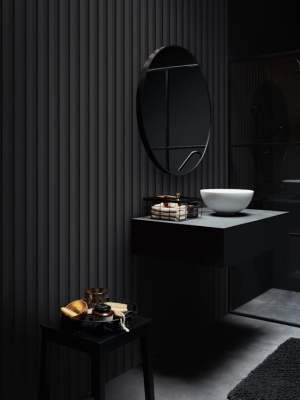 Рейка левая для стеновой панели Linerio M-LINE Black (чёрный)